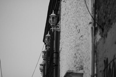 Low angle view of old building against sky