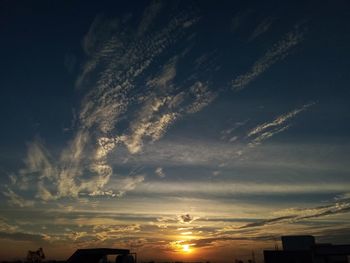 Scenic view of sky during sunset