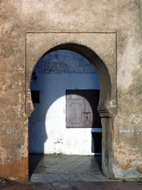 Entrance of historic building