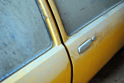 Close-up of yellow object