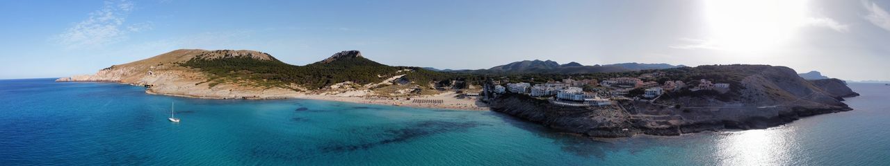 Panoramic view of sea against sky