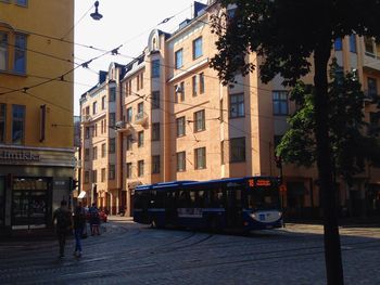 Cars on road in city