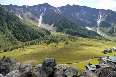 Scenic view of mountains