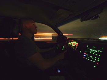 Interior of car