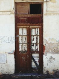 Close-up of door of house