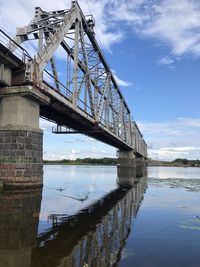 Low angle view of bridge against sky