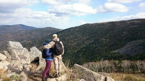 Man standing on mountain