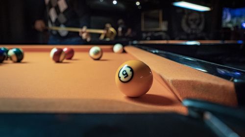 Close-up of ball on table