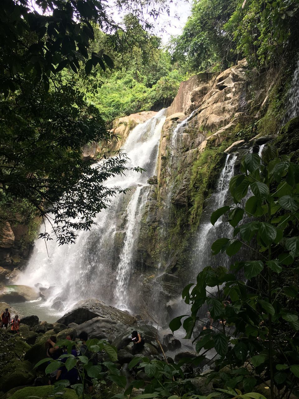 nature, beauty in nature, scenics, tree, water, motion, no people, waterfall, travel destinations, splashing, power in nature, outdoors, speed, mountain, day