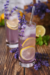 Close-up of drink on table