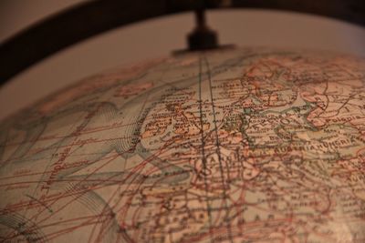 Close-up of painting on wall