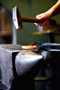 Close-up of cropped hand