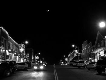 City street at night