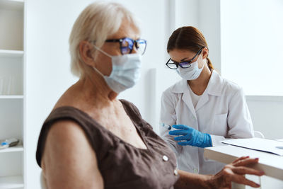 Portrait of woman working