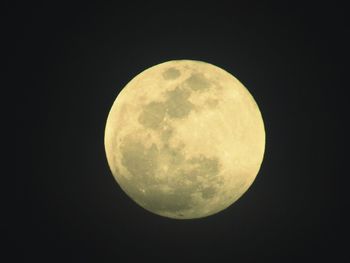 Low angle view of moon in sky