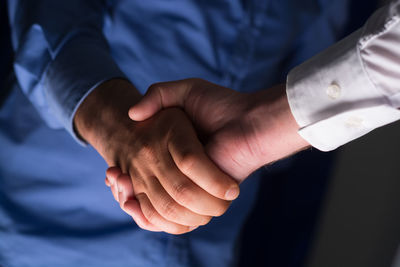 Close-up of hands