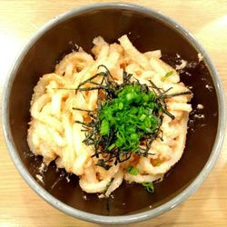 High angle view of food in bowl on table