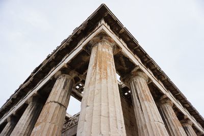 Low angle view of historical building against sky