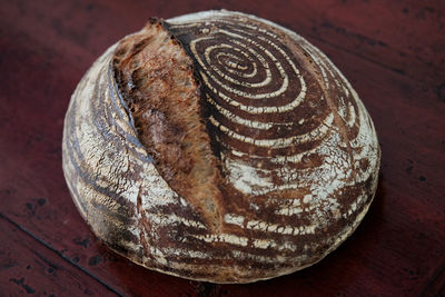 Close-up of bread on table