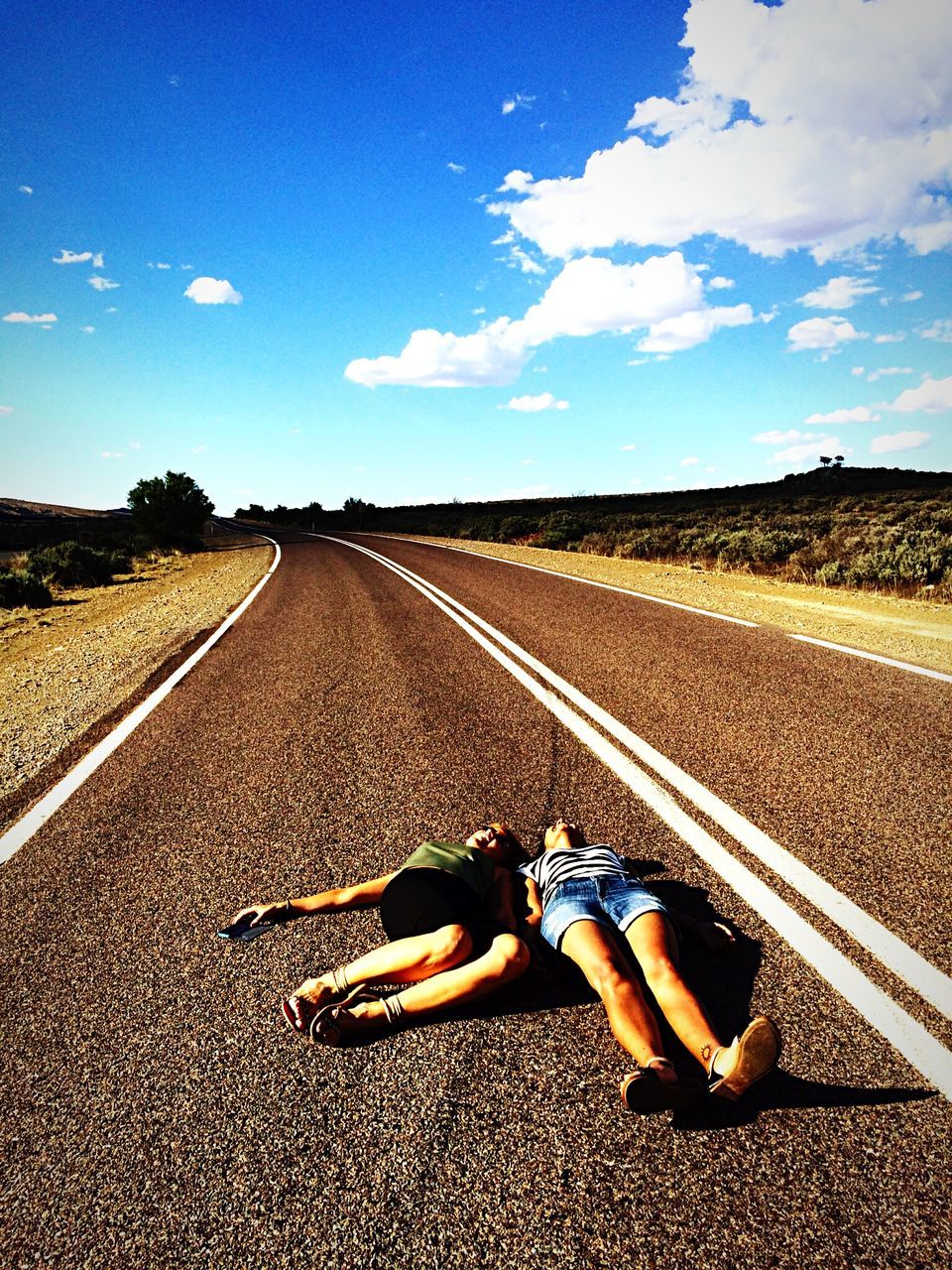 transportation, the way forward, sky, road, landscape, diminishing perspective, vanishing point, country road, horizon over land, blue, road marking, cloud, asphalt, field, cloud - sky, lifestyles, dirt road, tranquility