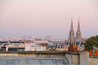 Basilica of saint clotilde against sky in city