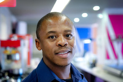 Portrait of man smiling