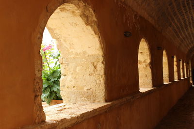 Corridor of historic building