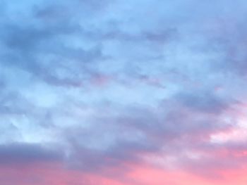 Low angle view of cloudy sky