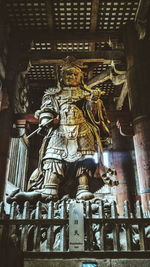 Low angle view of statue