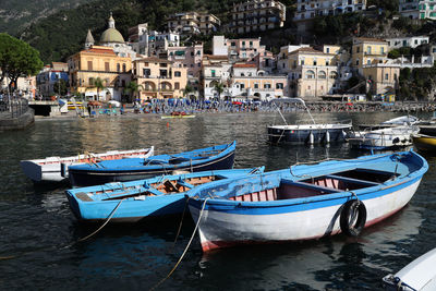 Boats in river