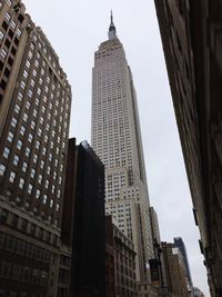 Low angle view of buildings against sky