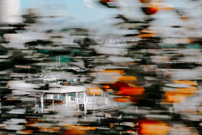 Reflection of city in water