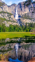 Yosemite valley water fall