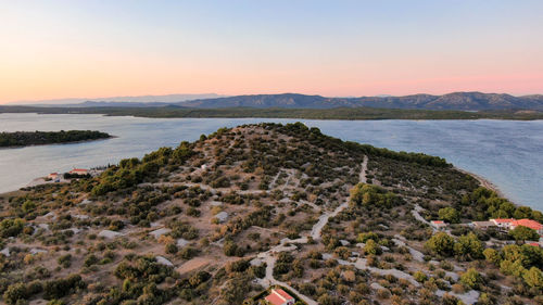 Croatia - betina - from drone view