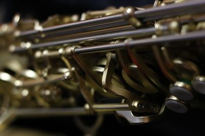 Close-up of piano keys