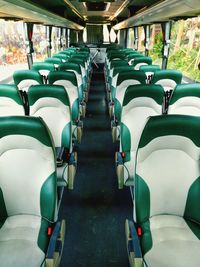 Empty seats in bus