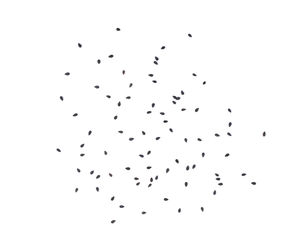 Low angle view of paper over white background