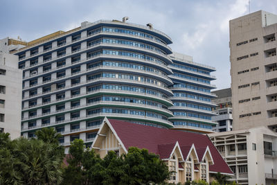 Low angle view of building against sky