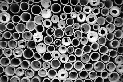 Full frame shot of pipes