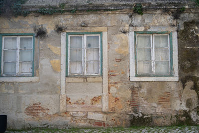 Exterior of abandoned house