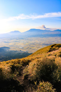 Scenic view of landscape against sky