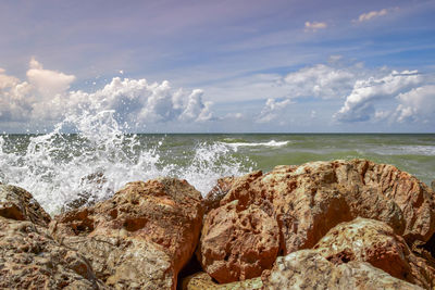 Scenic view of sea against sky