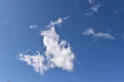 Low angle view of clouds in sky