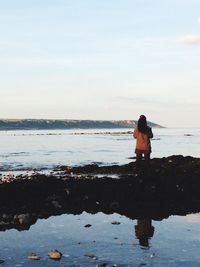 People standing in water