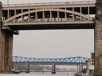 Low angle view of bridge against sky