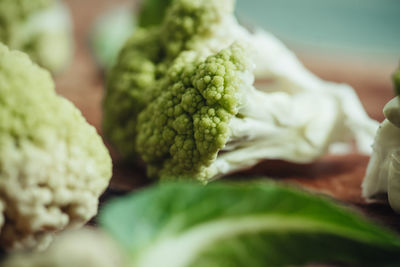 Close-up of chopped vegetables