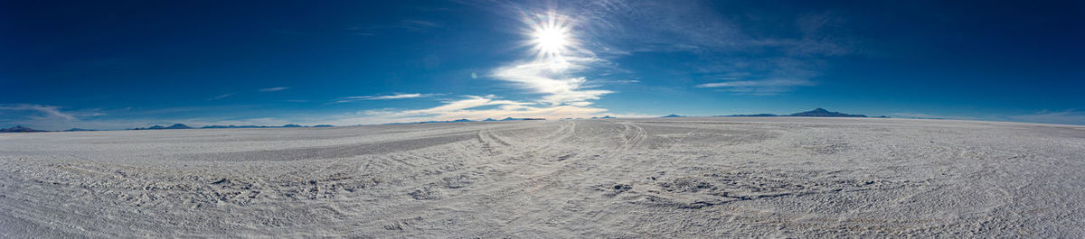 Scenic view of desert against sky