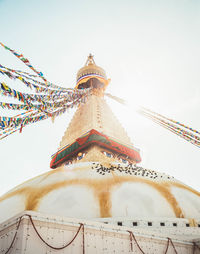 Low angle view of a temple