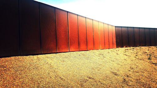 Surface level of built structure