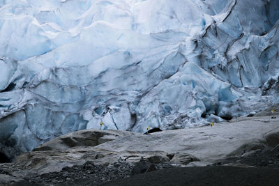 Scenic view of frozen landscape